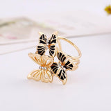 Tricyclic Three Butterfly Scarf Buckle Brooch Holder Scarf Jewelry