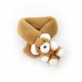 Winter Warm Children Faux Fur Scarf Solid Color Scarf Animal Bear Scarf Unisex