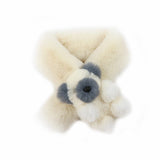 Winter Warm Children Faux Fur Scarf Solid Color Scarf Animal Bear Scarf Unisex